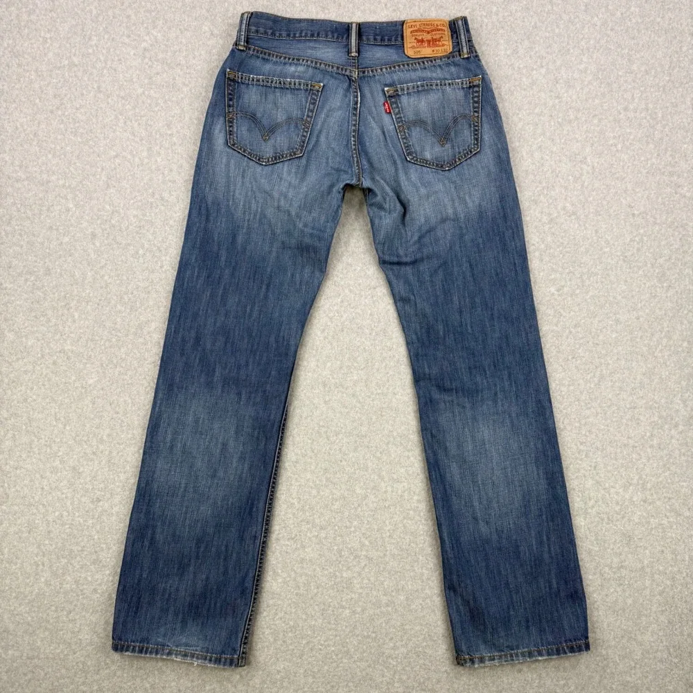 Vintage‎ Levis 505 Jeans Mens 30x32 (Fits 30x31) Blue Straight Fit Denim Cotton